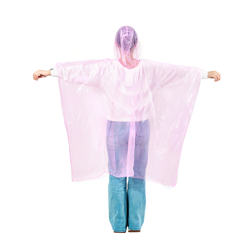 Poncho de lluvia PE desechable