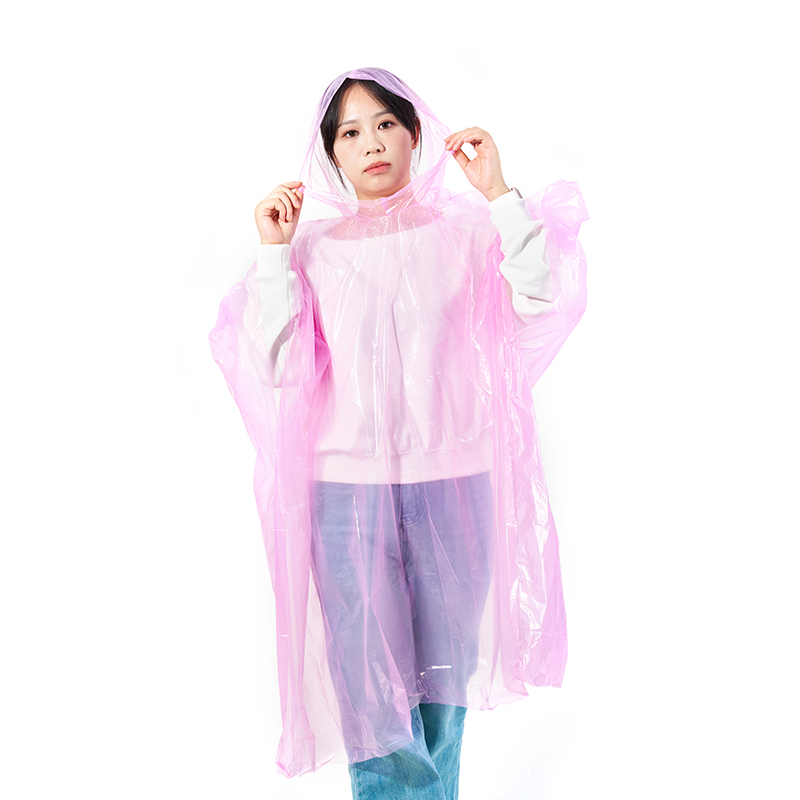 Poncho de lluvia PE desechable