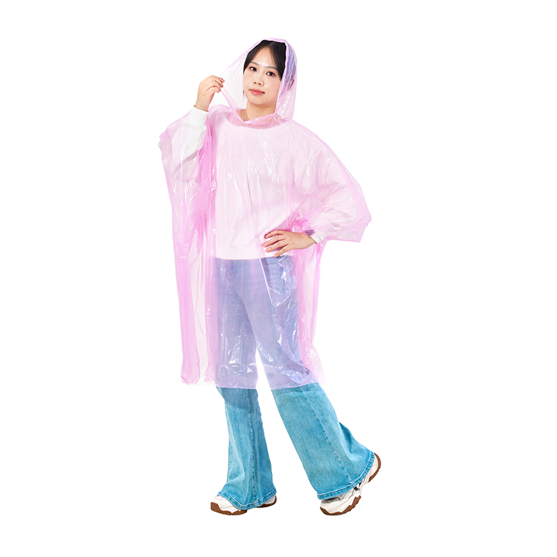 Poncho de lluvia PE desechable