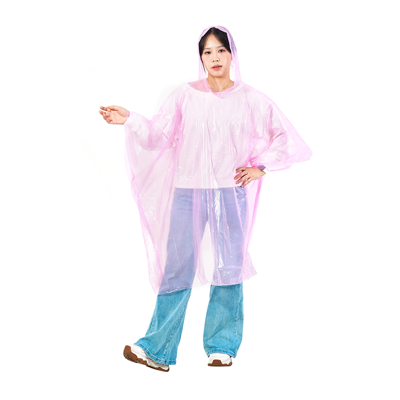 Poncho de lluvia PE desechable