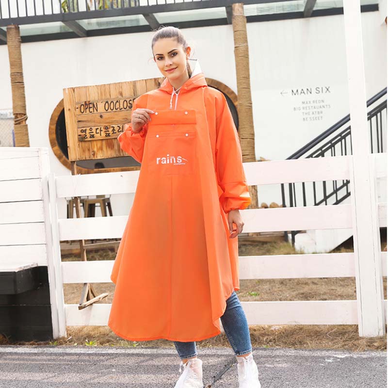 Poncho de lluvia para scooter eléctrico con capucha impermeable