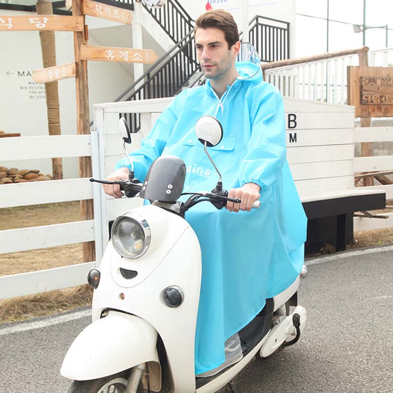 Poncho de lluvia para scooter eléctrico con capucha impermeable