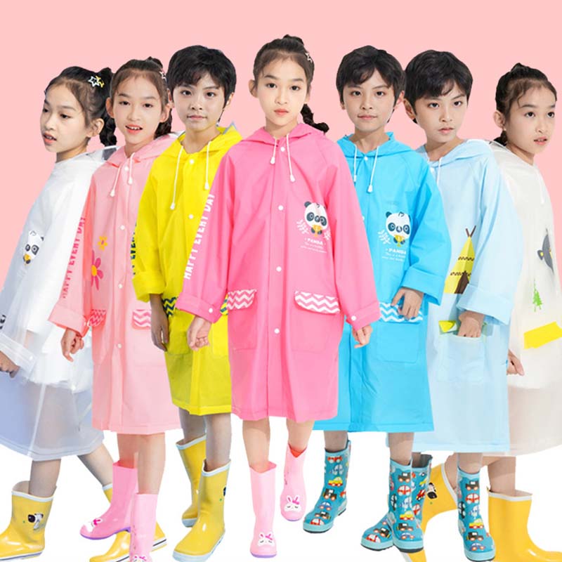 Mochila reflectante para niños con impermeable