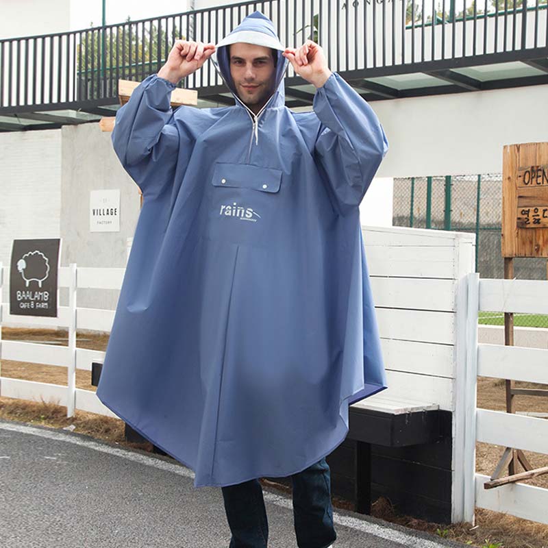 Poncho de lluvia para scooter eléctrico con capucha impermeable